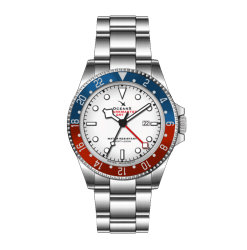 SHARKMASTER GMT PILOT WHITE II